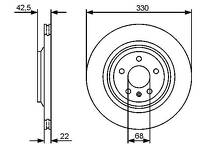 Тормозной диск Bosch 0 986 479 457 для Audi A6 C6 / седан / рестайлинг