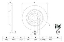 Тормозной диск Bosch 0 986 479 257 для Audi A6 C6 / седан / рестайлинг