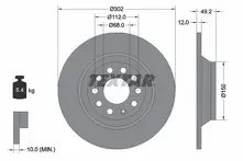 Тормозной диск Textar 92132503 для Audi A6 C6 / седан / рестайлинг