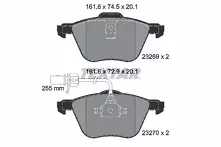 Передние тормозные колодки Textar Q+  2326903