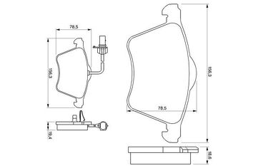 Bosch 0 986 424 780 <span>тормозные колодки передние</span>