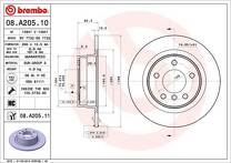 Тормозной диск Brembo Prime Line  08.A205.11