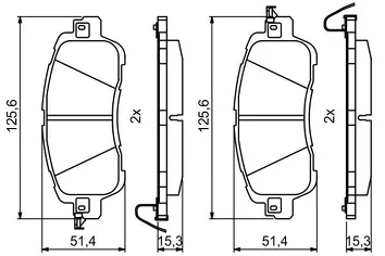 Bosch 0 986 494 832 <span>тормозные колодки передние</span>