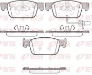 Передние тормозные колодки Remsa  1692.01