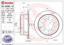Тормозной диск Brembo Prime Line  09.9086.11
