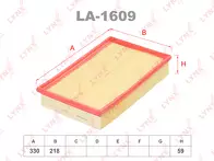 Воздушный фильтр Lynx  LA-1609