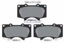 Передние тормозные колодки Textar  2402401