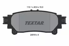 Задние тормозные колодки Textar  2491801