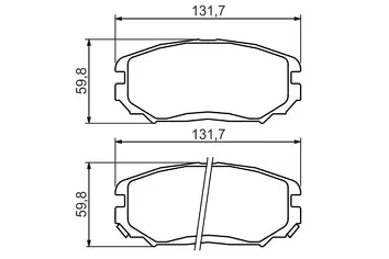 Bosch 0 986 494 374 <span>тормозные колодки передние</span>