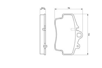Bosch 0 986 424 570 <span>тормозные колодки передние</span>