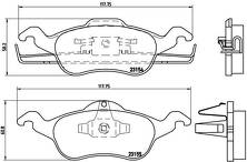 Передние тормозные колодки Brembo  P 24 046