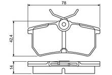Задние тормозные колодки Bosch 0 986 495 227 0 986 495 227