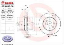 Тормозной диск Brembo Prime Line 09.A606.10 для Kia Rio 1 пок. / универсал
