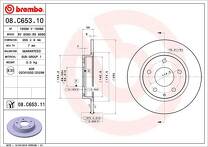 Тормозной диск Brembo Prime Line  08.C653.11
