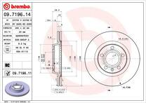 Тормозной диск Brembo Prime Line  09.7196.11