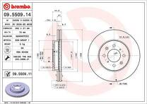 Тормозной диск Brembo Prime Line  09.5509.11