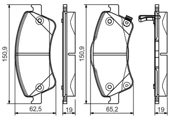 Bosch 0 986 495 106 <span>тормозные колодки передние</span>