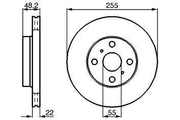 Bosch 0 986 478 578 <span>тормозной диск вентилируемый</span>