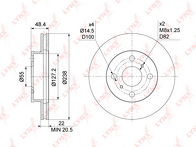 Тормозной диск Lynx  BN-1180