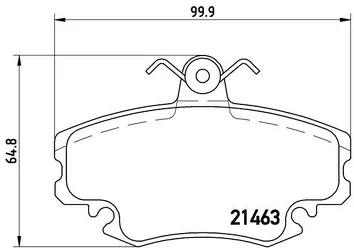 Brembo P 68 008 <span>тормозные колодки передние</span>