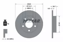 Тормозной диск Textar 92106203 для Audi A4 B7 / седан