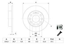 Тормозной диск Bosch 0 986 478 986 для Seat Exeo 1 пок. / универсал