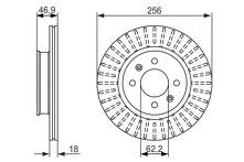 Тормозной диск Bosch 0 986 479 577 для Hyundai i20 1 пок.