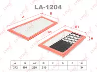Воздушный фильтр Lynx  LA-1204