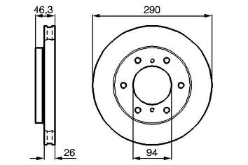 Bosch 0 986 478 990 <span>тормозной диск вентилируемый</span>