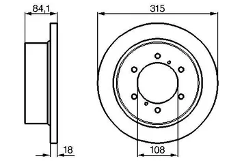 Bosch 0 986 478 713 <span>тормозной диск полный</span>
