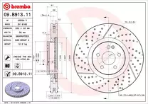 Тормозной диск Brembo Prime Line  09.B913.11