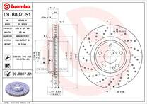 Тормозной диск Brembo Prime Line  09.B807.51