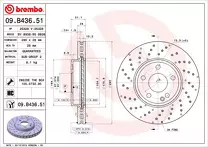 Тормозной диск Brembo Prime Line  09.B436.51