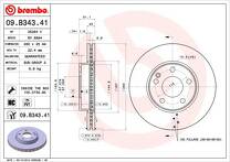 Тормозной диск Brembo Prime Line  09.B343.41
