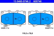 Передние тормозные колодки ATE  13.0460-5746.2