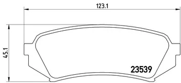 Brembo P 83 049 <span>тормозные колодки задние</span>