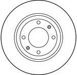 Тормозной диск TRW  DF1220