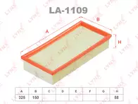 Воздушный фильтр Lynx  LA-1109