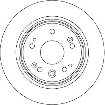 TRW DF8083 <span>тормозной диск полный</span>