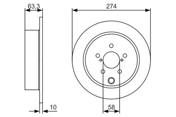 Bosch 0 986 479 634 <span>тормозной диск полный</span>