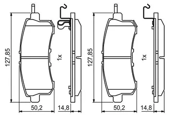 Bosch 0 986 494 778 <span>тормозные колодки задние</span>