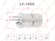Топливный фильтр Lynx  LF-1606