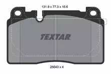 Передние тормозные колодки Textar  2564302