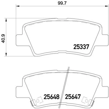 Brembo P 30 054 <span>тормозные колодки задние</span>