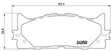 Передние тормозные колодки Brembo  P 83 117