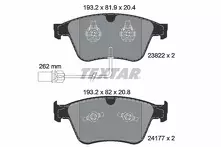 Передние тормозные колодки Textar Q+  2382201