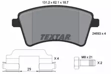 Передние тормозные колодки Textar Q+  2469301