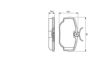 Bosch 0 986 424 564 <span>тормозные колодки задние</span>