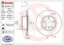 Тормозной диск Brembo Prime Line  09.C114.11
