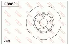 Тормозной диск TRW  DF8050